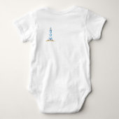 かわいいがいっぱい! - 海軍 ベビーボディスーツ (裏面)