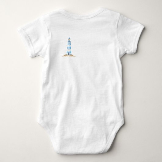 かわいいがいっぱい！ - 海軍 ベビーボディスーツ (裏面)