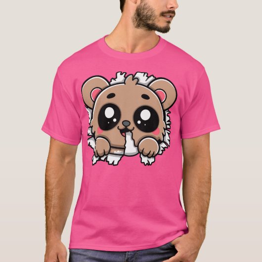 かわいいが噛み切る Tシャツ (正面)