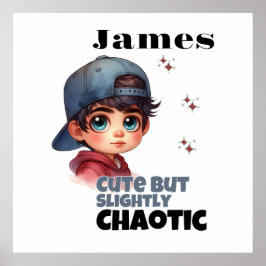 かわいいが少し混沌とした少年 ポスター