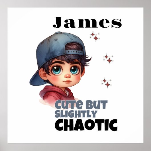 かわいいが少し混沌とした少年 ポスター (正面)