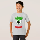 かわいいが微笑む片目の怪物 Tシャツ (正面フル)