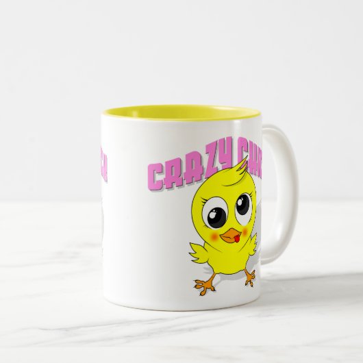 かわいいが熱狂する女 ツートーンマグカップ (正面右)