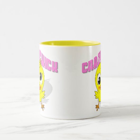 かわいいが熱狂する女 ツートーンマグカップ (中央)