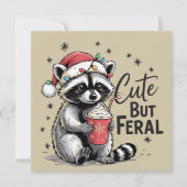 かわいいが野生のクリスマスラッコ かわいい動物 クリスマス (正面)