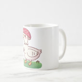 かわいいきのこアヒル コーヒーマグカップ (正面右)