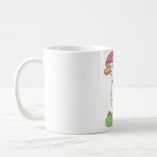 かわいいきのこアヒル コーヒーマグカップ (左)