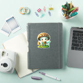 かわいいきのこステッカーセットです シール (iPadカバー)