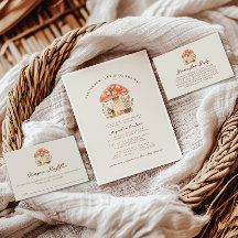 かわいいきのこ君の秋のベビーシャワー