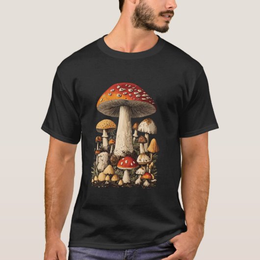 かわいいきのこ狩り Tシャツ (正面)