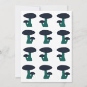 かわいいきのこ ニュートラル ベビーシャワー 招待状 (裏面)