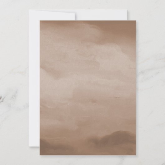 かわいいきらめく小さな星月の素朴赤ちゃんシャワー 招待状 (裏面)