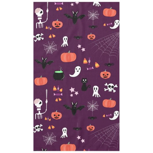 かわいいくておばけなハロウィンアート テーブルクロス (正面)