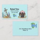 かわいいくぼんだ宝物お母さんカード コーリングカード (正面/裏面)