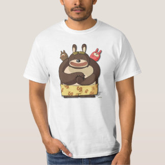 かわいいくまのおもしろいなティーのマンガのキャラクタのTシャツ Tシャツ