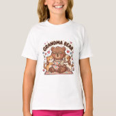  かわいいくまのハグ グランマベア Tシャツ (正面)