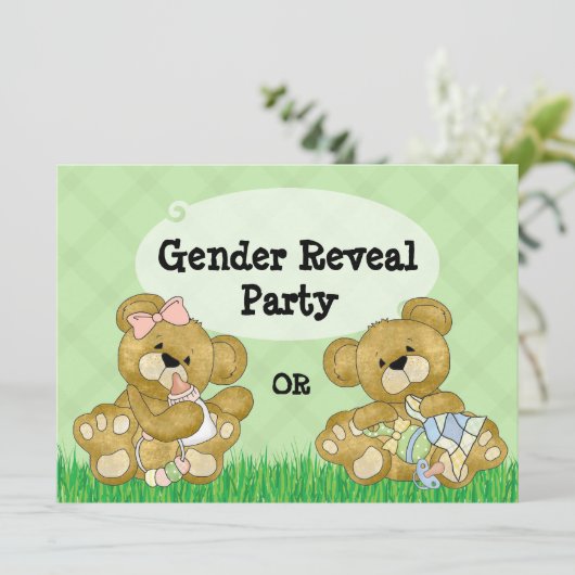 かわいいくまの性はパーティーを明らかにします 招待状 (スタンド正面)
