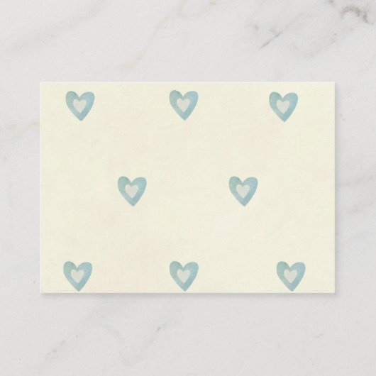 かわいいくまの男の子のおむつのラッフルのエンクロージャカード エンクロージャーカード (裏面)