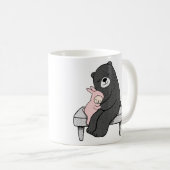 かわいいくま及びバニーのマグのカスタムでパーソナライズな一流のマグ コーヒーマグカップ (正面右)