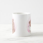 かわいいくま及びバニー愛カップルは動物のマグを襲います コーヒーマグカップ (中央)