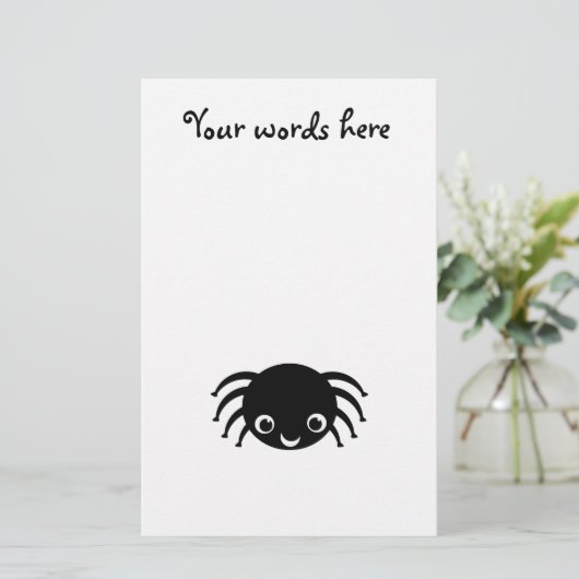 かわいいくも 便箋 (スタンド正面)