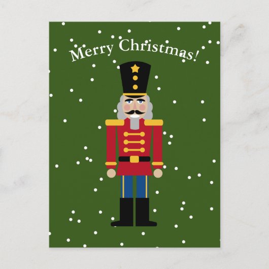 かわいいくるみ割りイラストレーションクリスマスポストカード シーズンポストカード (正面)