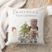 かわいいくるみ割りカークリスマスカスタム写真 クッション (ブランケット)