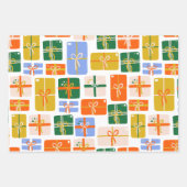 かわいいくるみ割りカークリスマスホリデーギフト ラッピングペーパーシート (正面3)