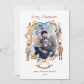 かわいいくるみ割りクリスマスフォトフレーム シーズンカード (正面)