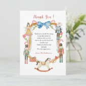 かわいいくるみ割りクリスマスベビーシャワー サンキューカード (スタンド正面)