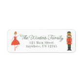 かわいいくるみ割りクリスマスリターン ラベル (正面)