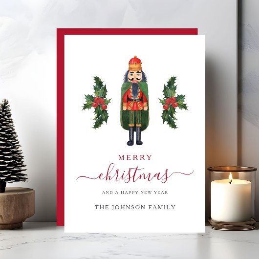 かわいいくるみ割りクリスマス シーズンカード