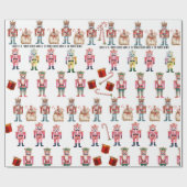 かわいいくるみ割りドラムキャンディー ラッピングペーパー (フラット)