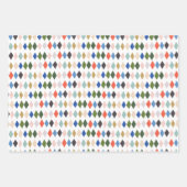 かわいいくるみ割りバレエパターンクリスマス ラッピングペーパーシート (正面2)