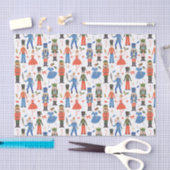 かわいいくるみ割りバレエパターンクリスマス 薄葉紙 (クラフト)