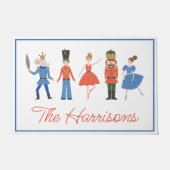 かわいいくるみ割りパーソナライズされたクリスマス ドアマット (正面)