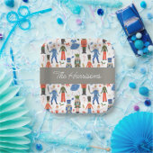 かわいいくるみ割りパーソナライズされたクリスマス ペーパープレート (パーティー)