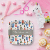 かわいいくるみ割りパーソナライズされたクリスマス ペーパープレート (パーティー)