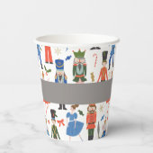 かわいいくるみ割りパーソナライズされたクリスマス 紙コップ (裏面)