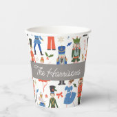 かわいいくるみ割りパーソナライズされたクリスマス 紙コップ (正面)