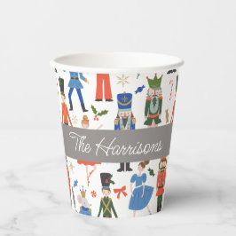 かわいいくるみ割りパーソナライズされたクリスマス 紙コップ