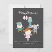 かわいいくるみ割り人形のキャラクターたちが挨 シーズンカード (正面)