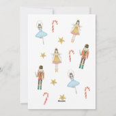 かわいいくるみ割り人形のクリスマス パーティー シーズンカード (裏面)