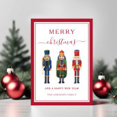 かわいいくるみ割り人形メリークリスマス シーズンカード