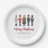 かわいいくるみ割り人形メリークリスマス ペーパープレート (正面)
