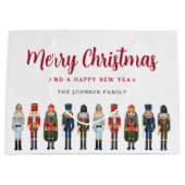 かわいいくるみ割り人形メリークリスマス ラージペーパーバッグ (正面)