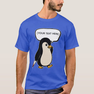 かわいいけどいたずら好きなペンギン Tシャツ