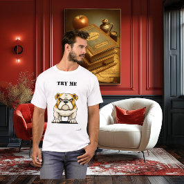 かわいいけどイライラしたブルドッグTシャツ Tシャツ