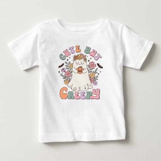 かわいいけど不気味なハロウィン ベビーTシャツ (正面)
