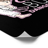 かわいいけど危険な柔道ムエタイMMA Tシャツ 女子用 ポスター (角)